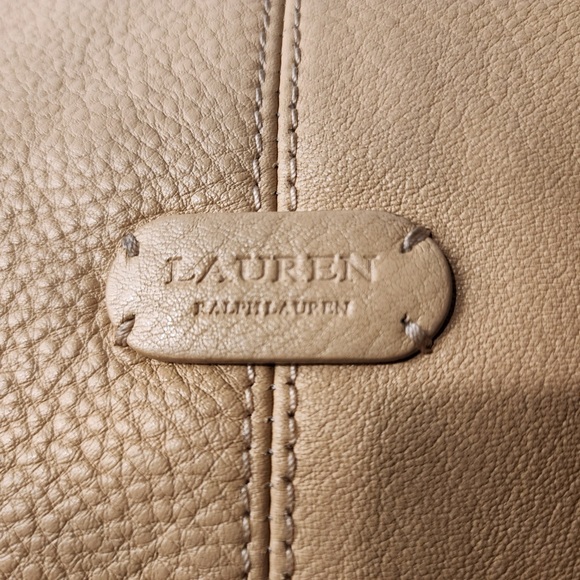 Ralph Lauren Indian Cove Soft Genuine Pebbled Leather Large Hobo/Shoulder Bag - Picture 13 of 15